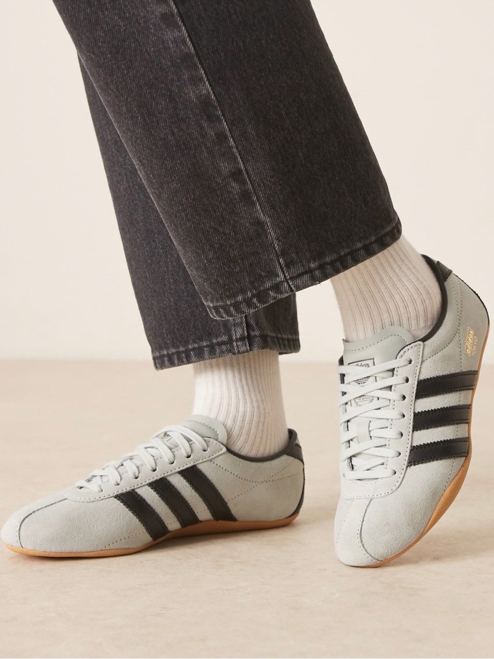 adidas Originals Tokyo sneakers in light blue and navy